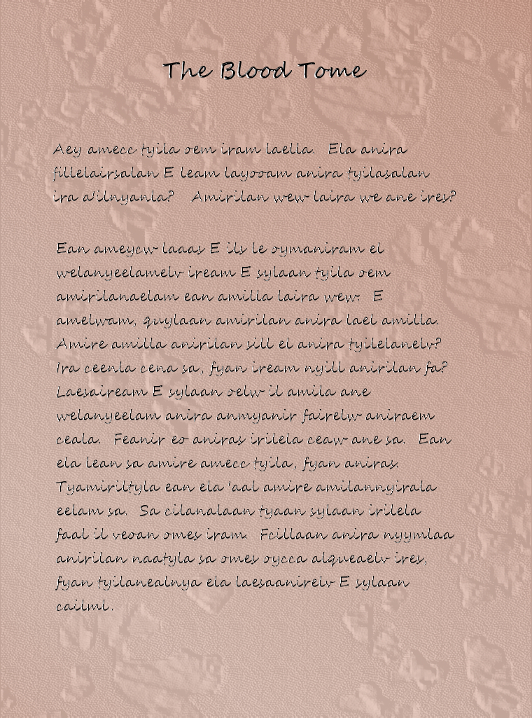 Blood Tome - Excerpts