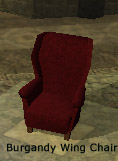 Wing Chair - Burgandy