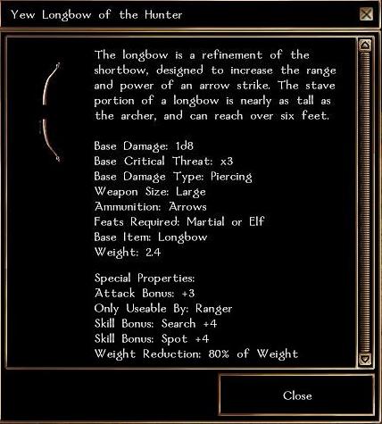 Yew Longbow of the Hunter