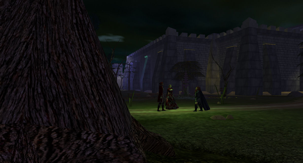 El and Krys speak with Dalan outside Hempstead