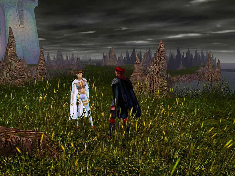 Ely and Krys at the Tower of Air, Voltrex