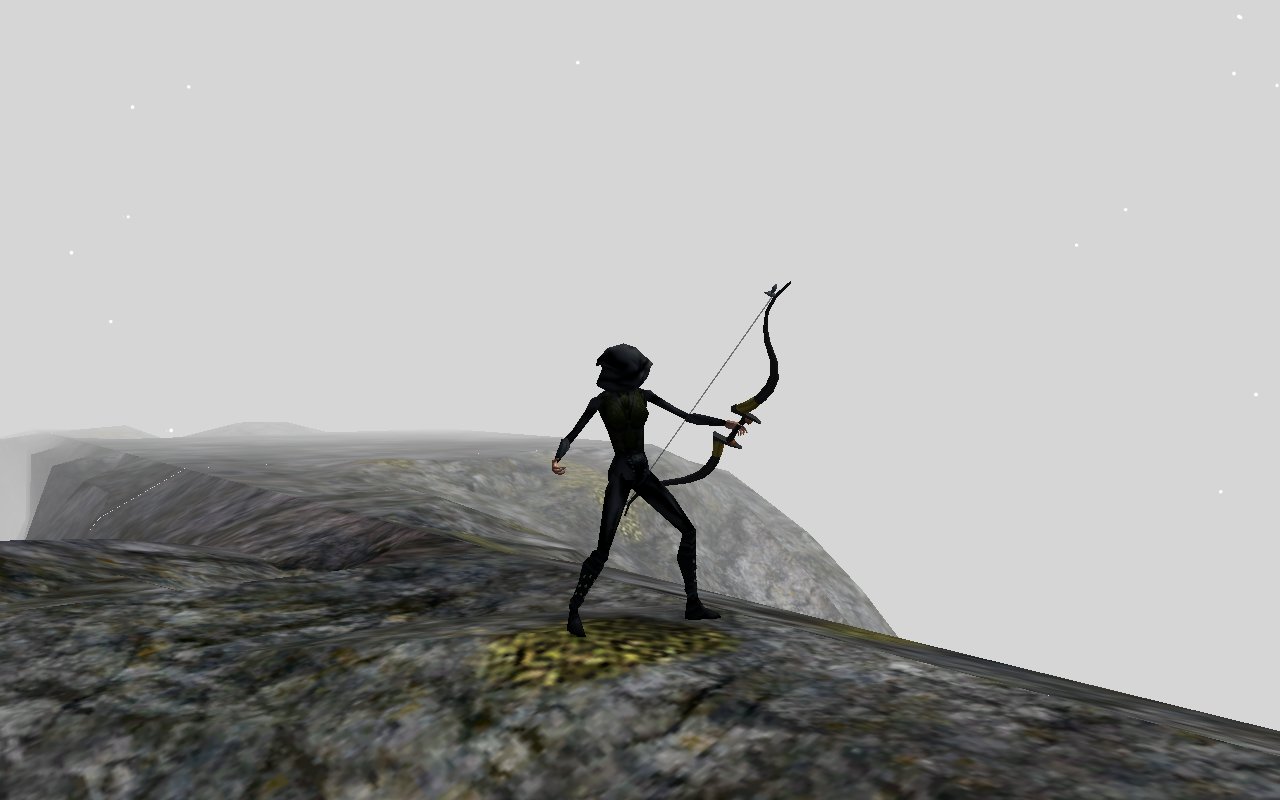 Just Emie and her bow.