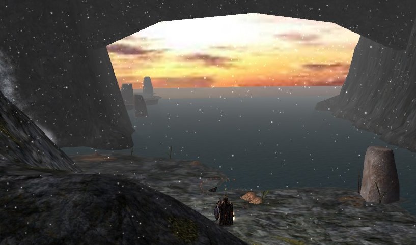 Setting Sun in Warrior's Falls