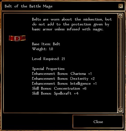 Belt of the Battle Mage - new version