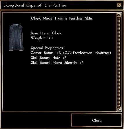Exceptional panther cloak - new version
