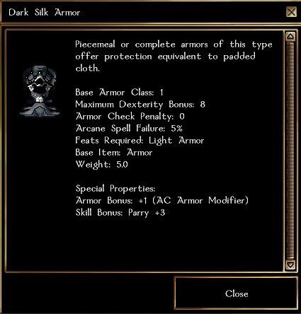 Dark Silk Armor