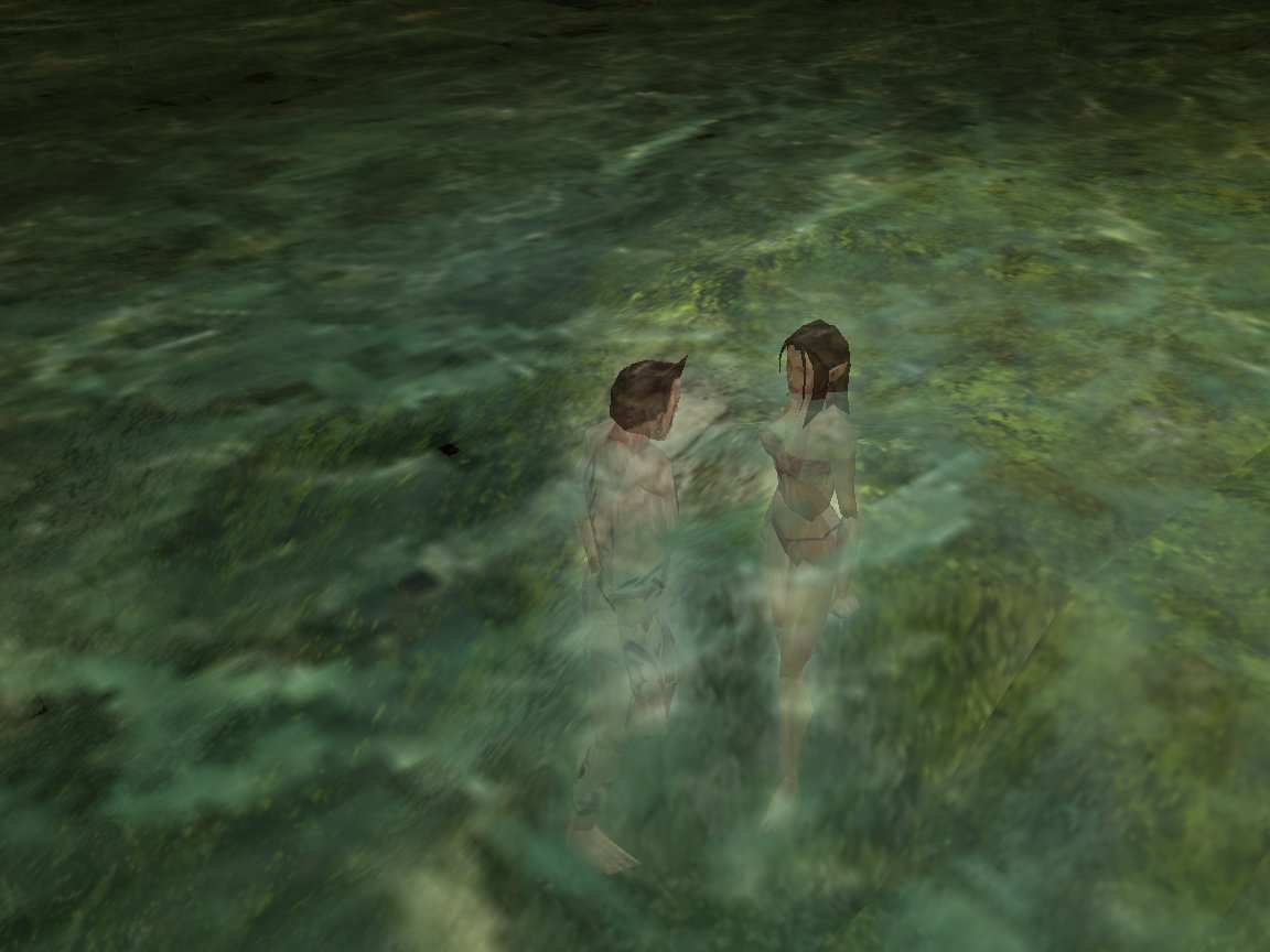 More swimming, ghosts don't float