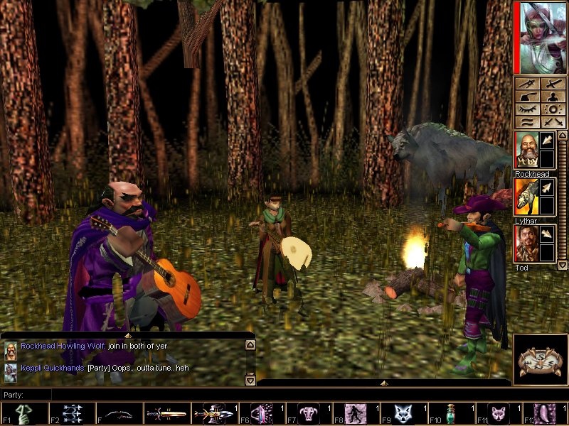 A cheery song round the campfire..