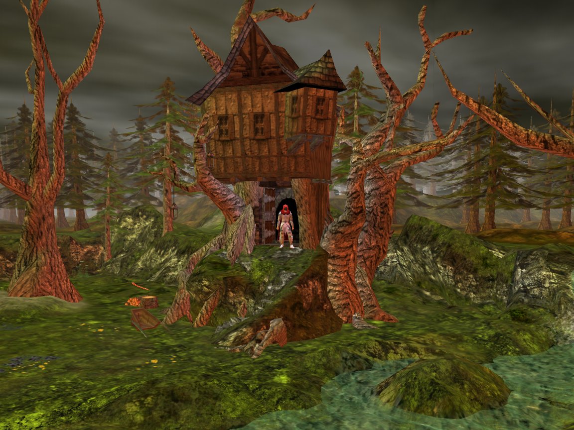 Malor chilling around the grounds of Ket's new Pad.