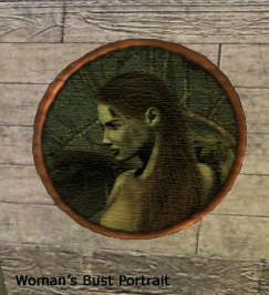 Woman's Bust  - Circular Portrait