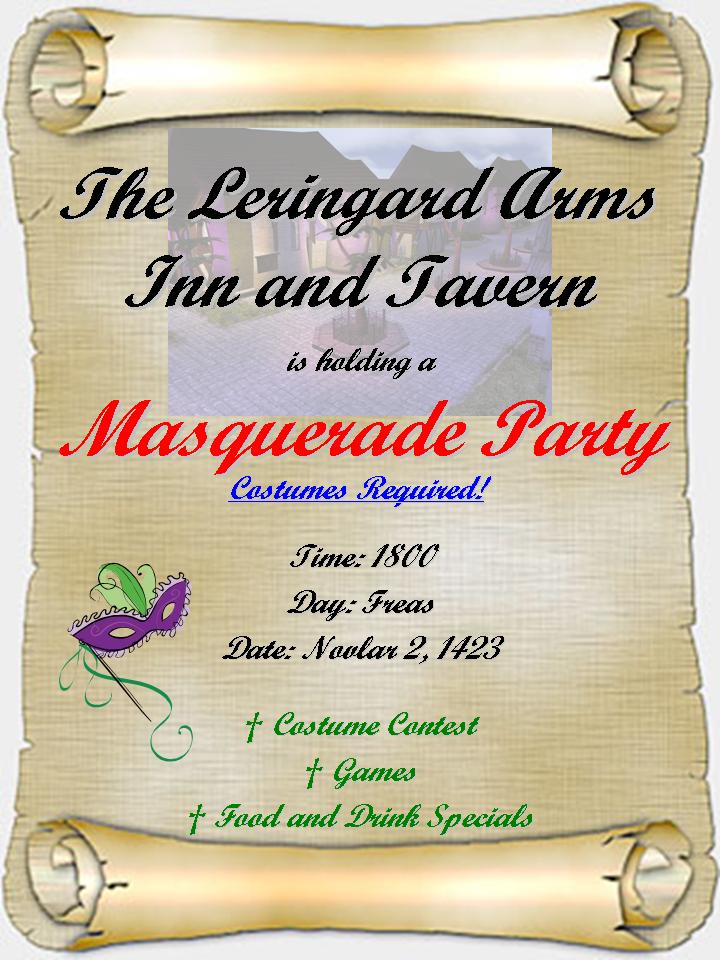 The Leringard Arms Masquerade Party
