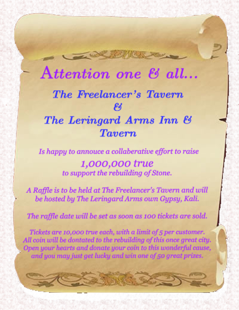 Raffle to benefit Stone