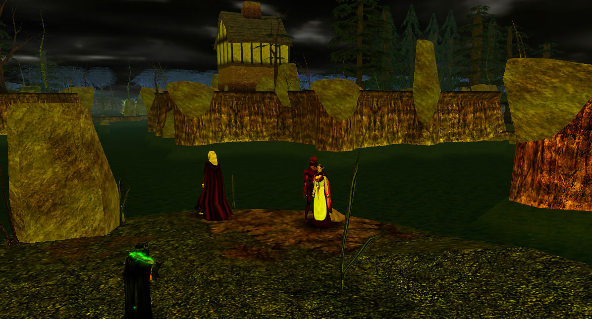 Ely and Krys with Rose and Beasty at Corax Lake