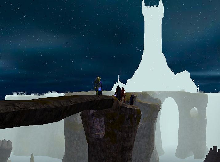 Approaching the tower of a giant king.