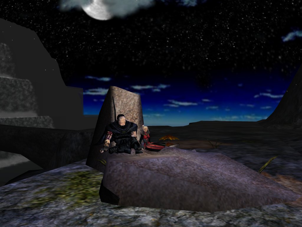 Moonlight outside the Crossroads