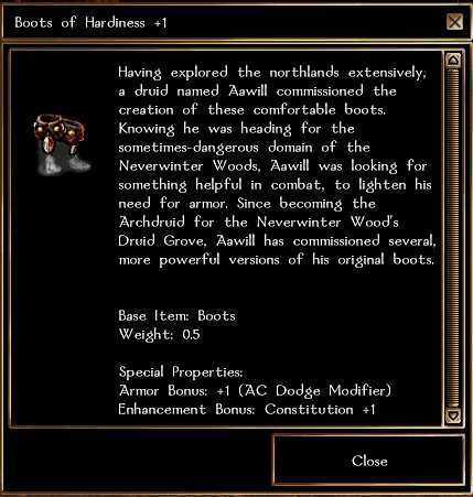 Boots of Hardiness +1