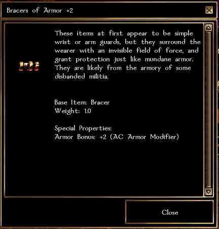 Bracers of Armour +2