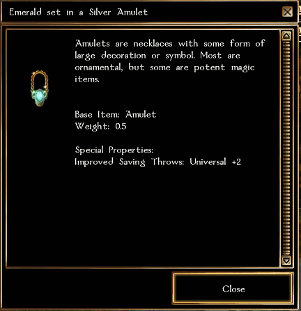 Emerald in Silver Amulet