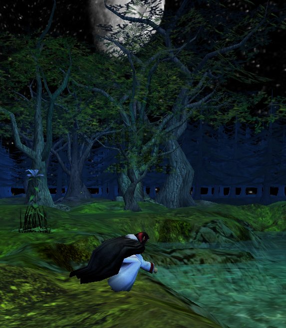 By the light of the moon