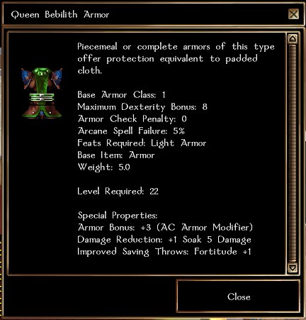 Queen Bebilith Armor