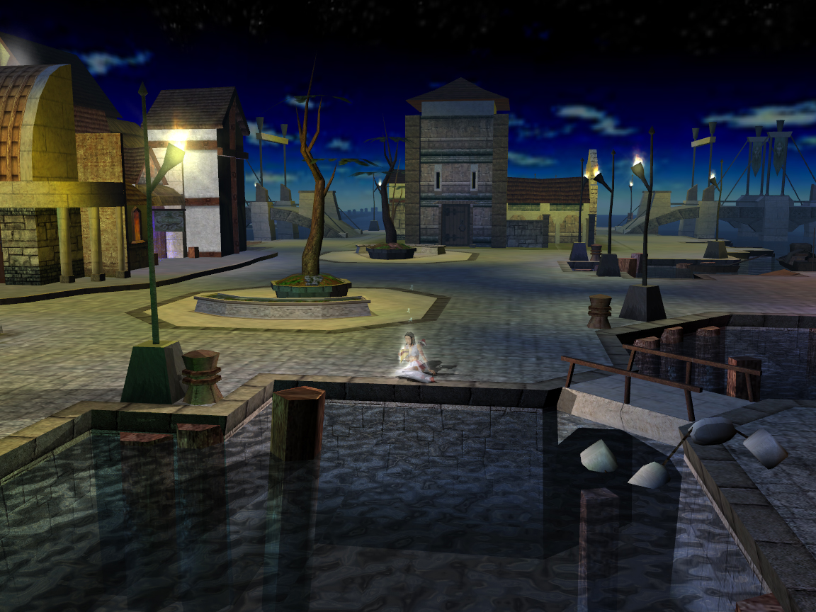 a white angel on the docks of hempstead