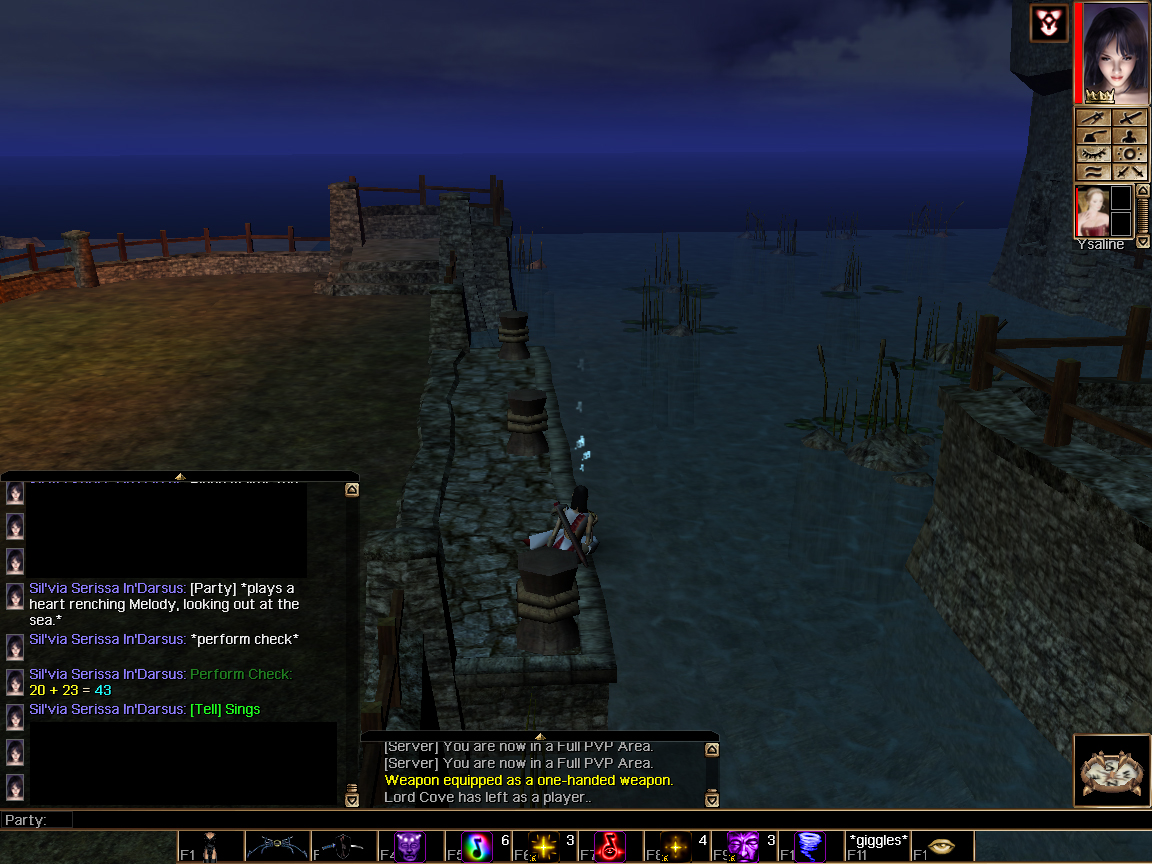 Playing for her love