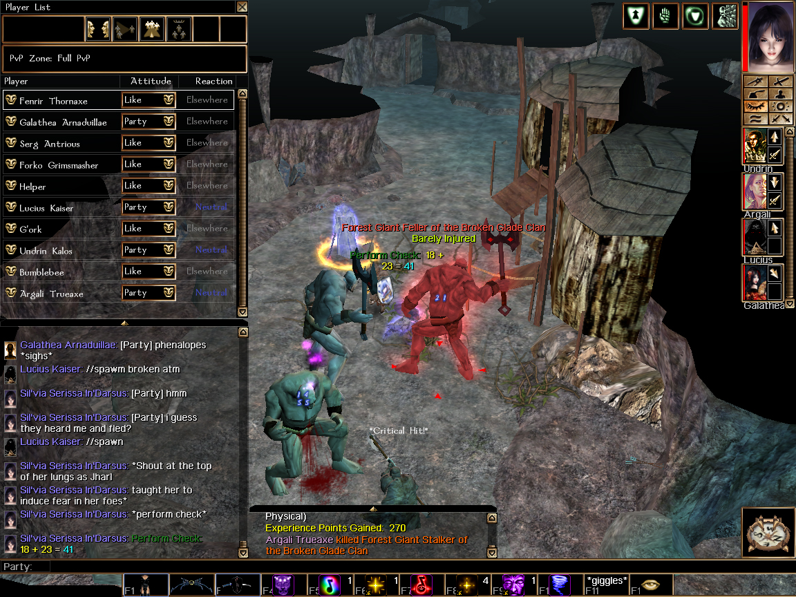 Traning with a new friend