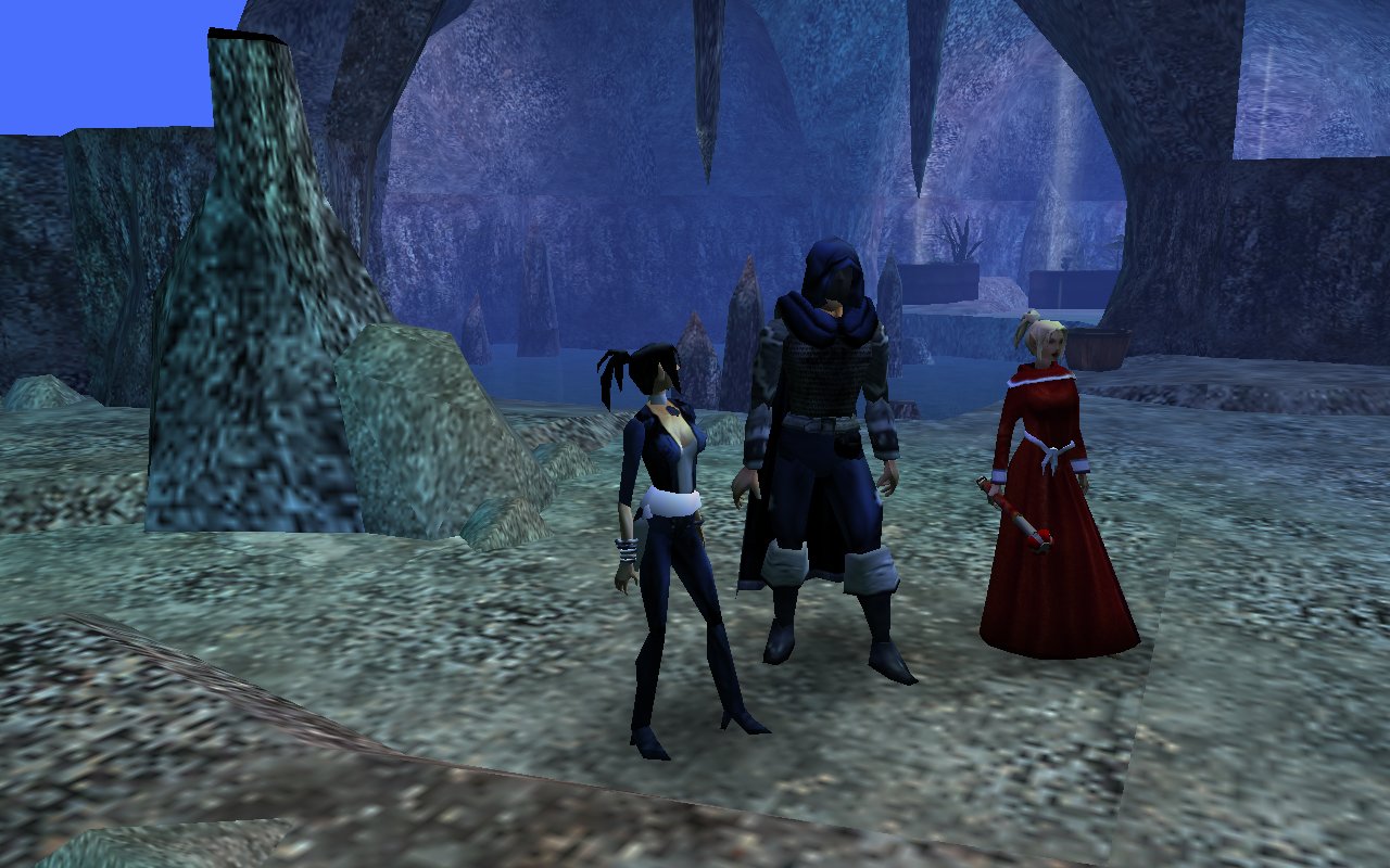 Amanda, Storold and Ami in the Spikes