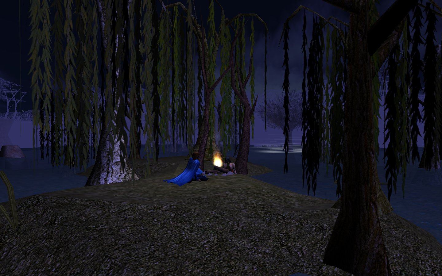 Khuren and Sala getting warm and taking a rest