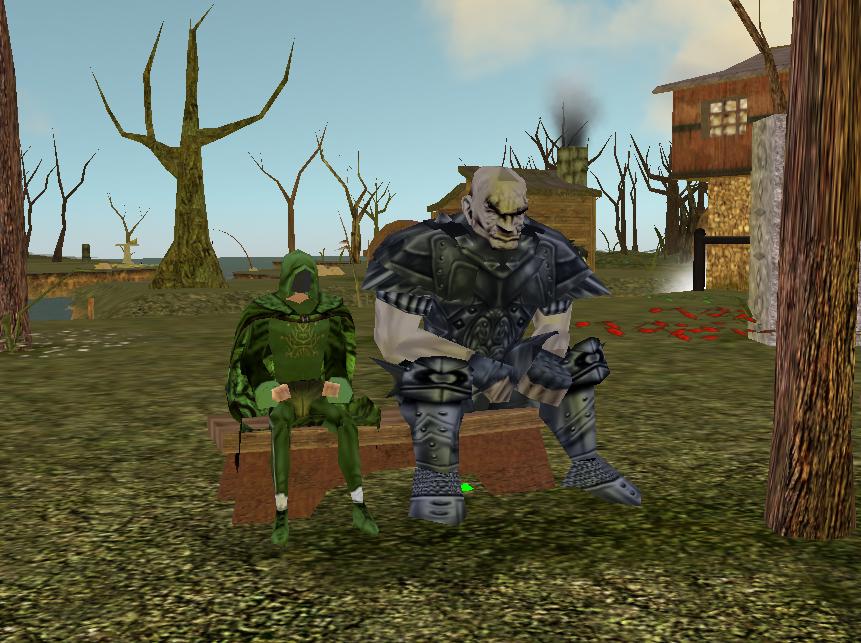 Odd couple on Storold's bench