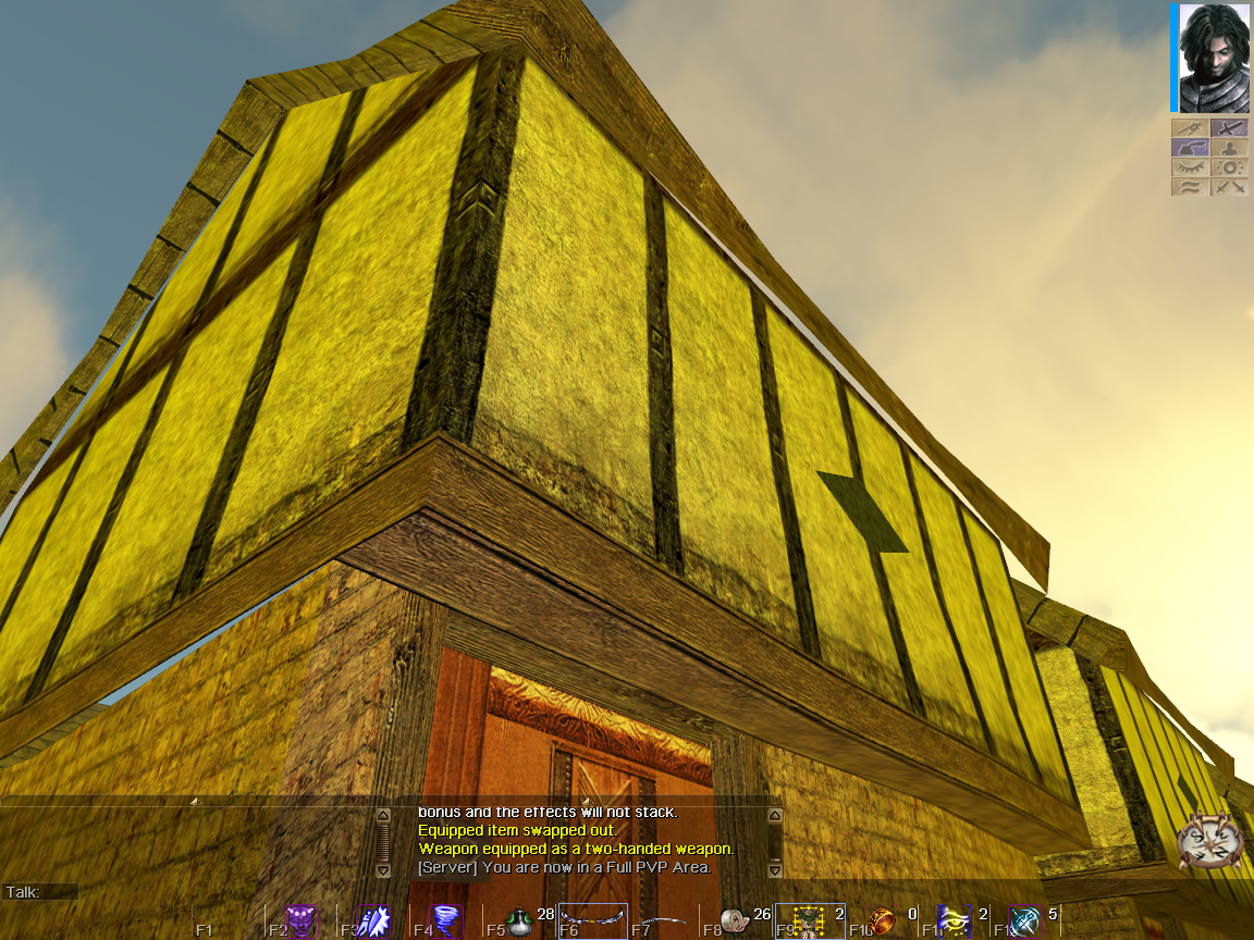 Looking up at his house