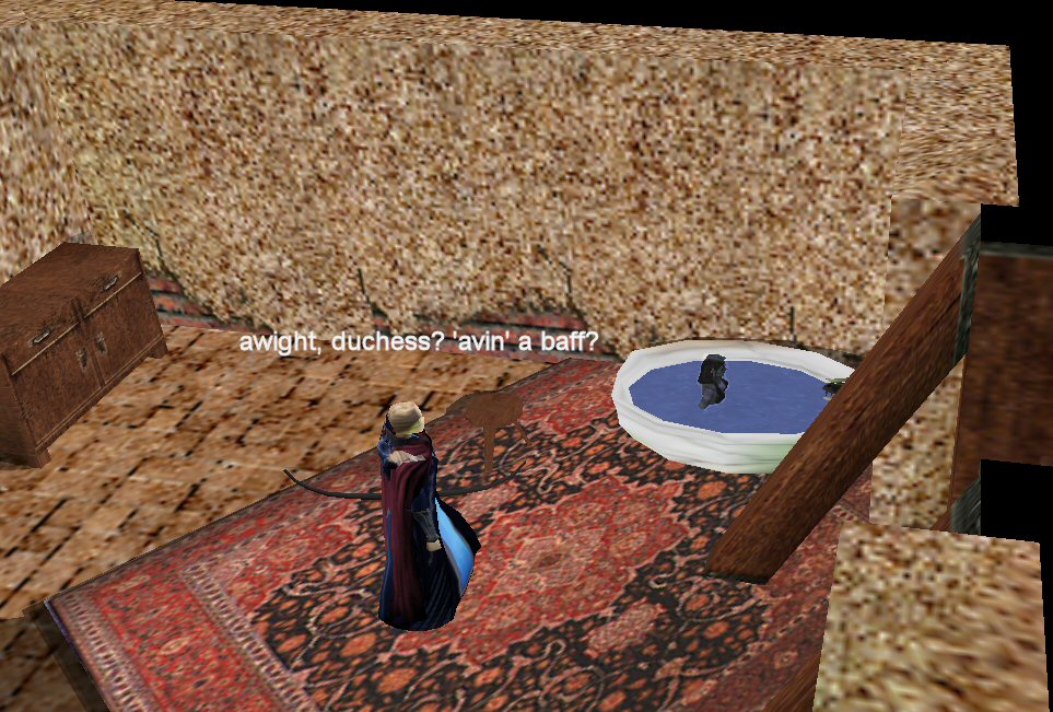 Trying to have a quiet bath