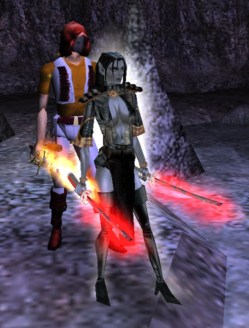 Duchess and Razeriem on guard