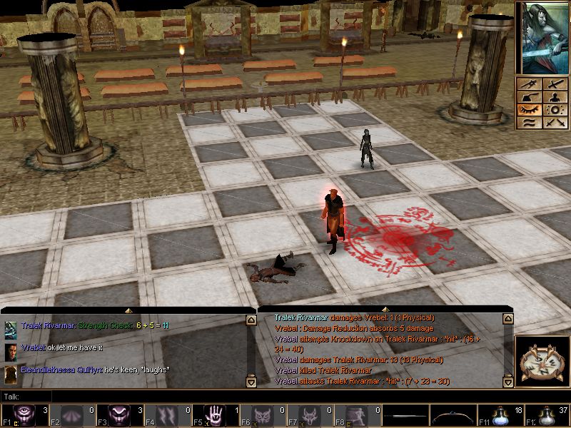 The first lesson; barehanded; obvious result