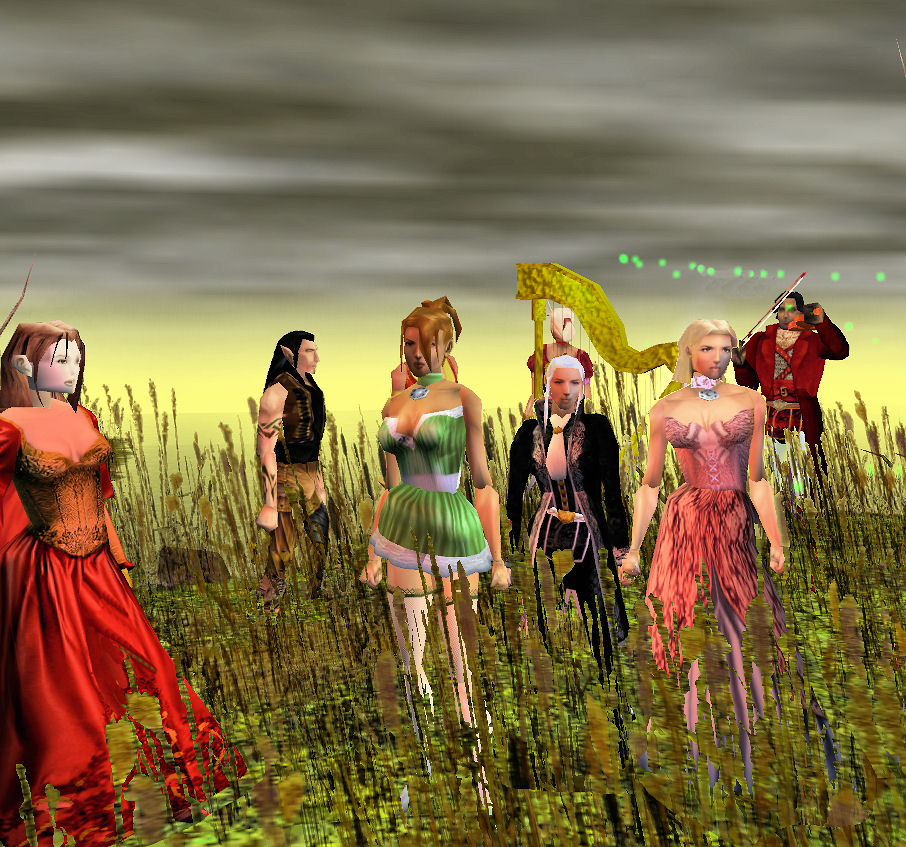 Just before the wedding party